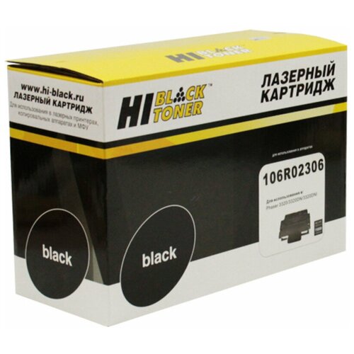 Картридж Hi-Black HB-106R02306, 11000 стр, черный картридж для xerox phaser 3320 106r02306 11k uniton premium