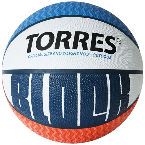 Баскетбольный мяч TORRES Block B02077, р. 7 баскетбольный мяч torres block b00077 р 7