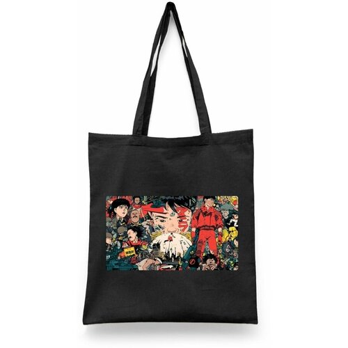 фото Сумка-шоппер унисекс каждому своё "акира/akira/аниме" черная