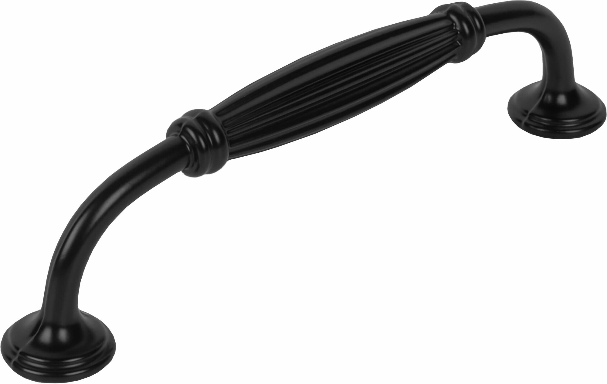 Ручка-скоба L4.008.128BL 128 мм цвет чёрный