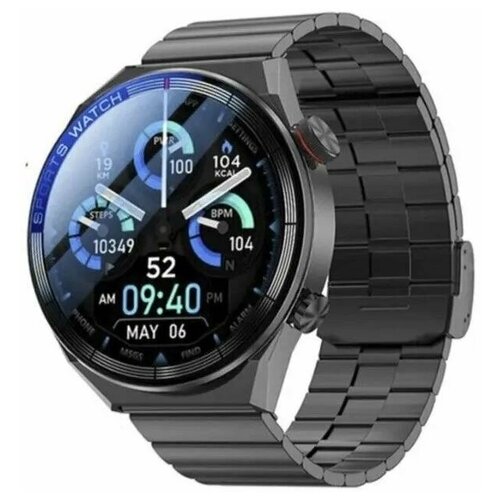 Умные часы Smart Watch DT No 1 3Max Ultra Series 8 Круглый Экран 3 Ремешка 46mm Чёрные 270000₽