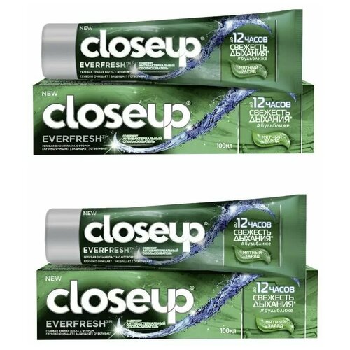 Зубная паста CloseUp Everfresh Мятный заряд 100 мл (2 шт)