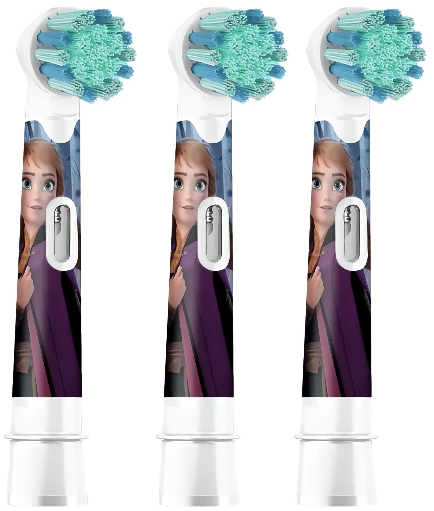 Набор насадок Oral-B Stages Kids Frozen для электрической щетки, белый, 3 шт