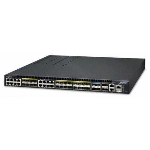 Коммутатор PLANET XGS3-24242 (Layer 3 24-Port 100/ 1000X SFP with 16-Port shared TP + 4-Port 10G SFP+ Stackable Managed Switch plus 2 Stacking ports, trunking stack up to 6 units)