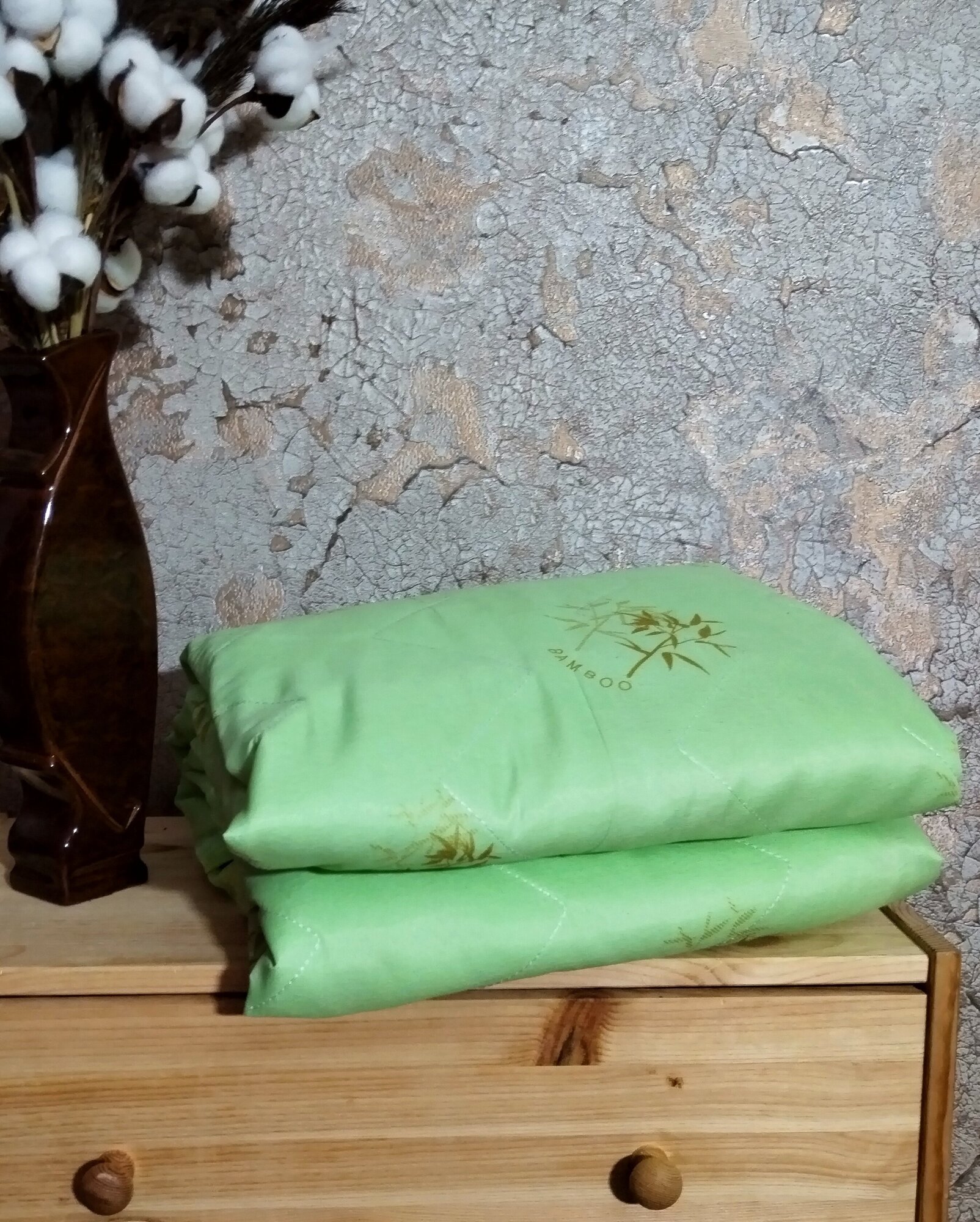 Одеяло летнее облегченное 1.5 спальное 150х210 наполнитель бамбуковое волокно - фотография № 8