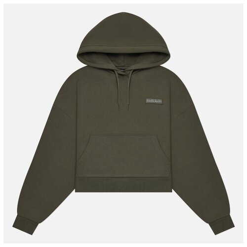 Женская толстовка Napapijri B-Morgex Hoodie оливковый, Размер L