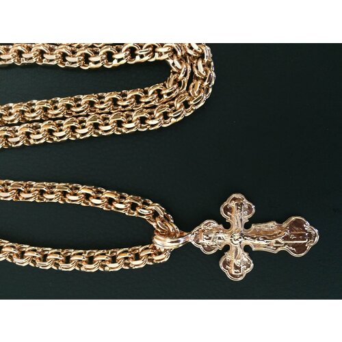 Комплект украшений, длина 60 см, золотой