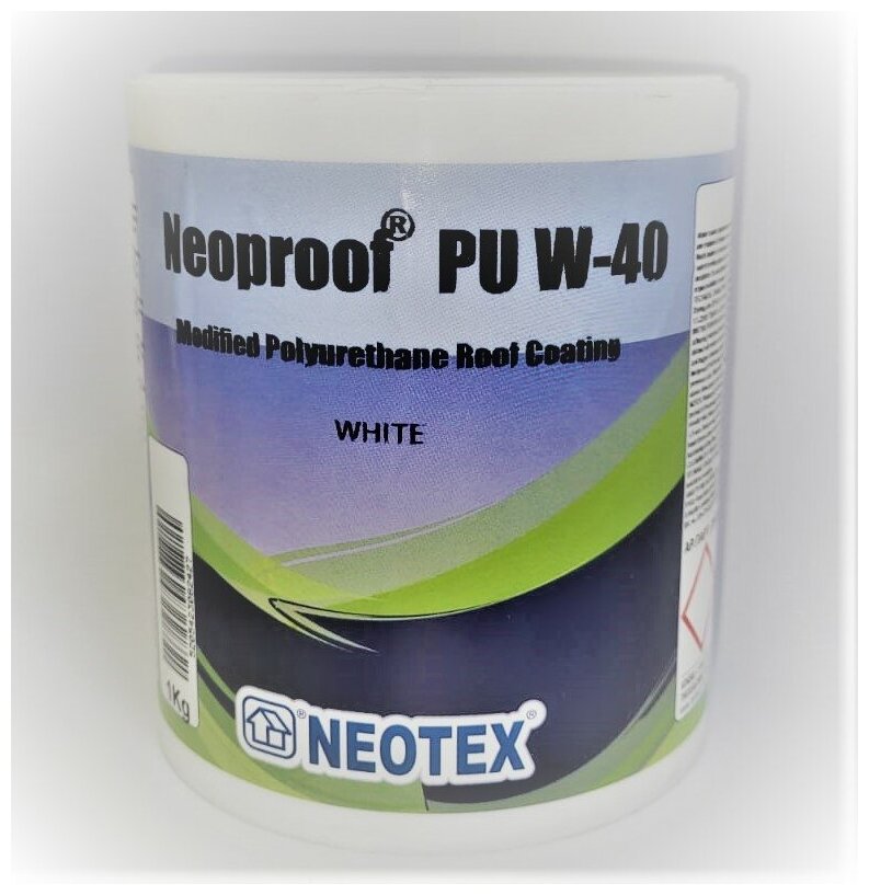 Гидроизоляционная УФ стойкая полиуретановая мастика Neoproof PU W-40 для крыш и других поверхностей