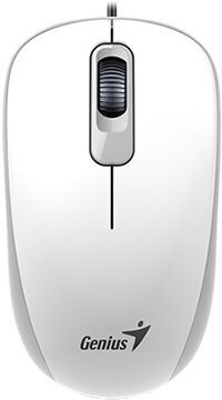 Мышь Genius Mouse DX-110 ( Cable, Optical, 1000 DPI, 3bts, USB ) White