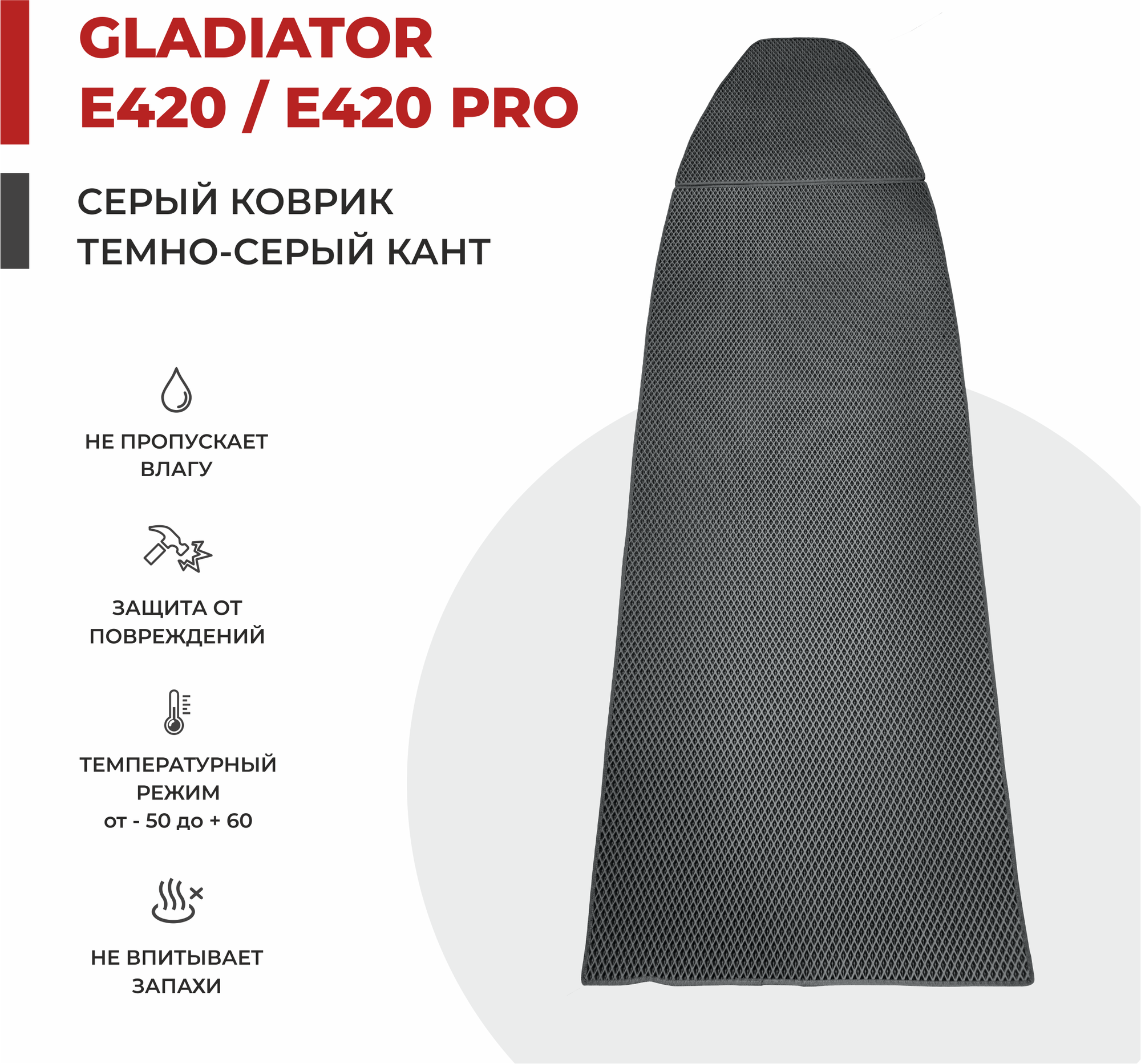 EVA коврик в лодку ПВХ Gladiator E420 / E420 PRO НДНД 307*100