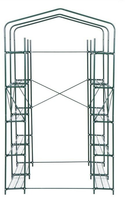 Парник-стеллаж 20 полок (сетка) пленка 100 мкм, мет. труба d-16мм, 9335867 - фотография № 17