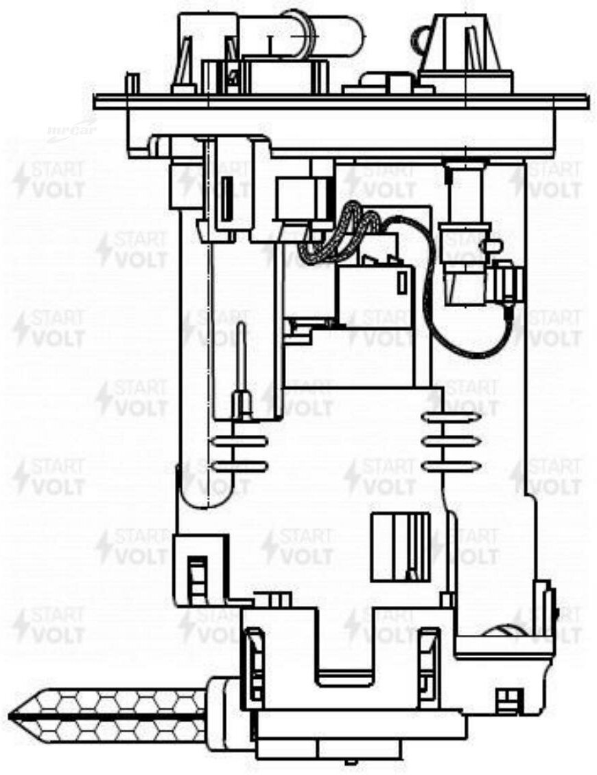 Модуль топливного насоса для а/м Mitsubishi Lancer IX (00-) 1.3i/1.6i (SFM 1102), STARTVOLT SFM1102