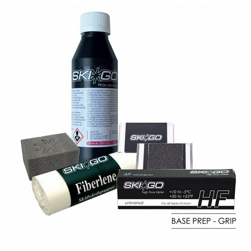 SKIGO Набор SKIGO Base Prep Grip (набор лыжных мазей держания и инструментов)