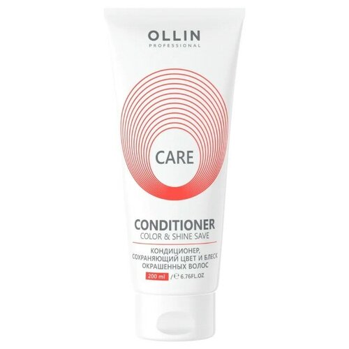 Кондиционер, сохраняющий цвет и блеск окрашенных волос Ollin color and shine save conditioner 200 мл