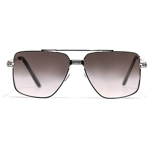 фото Солнцезащитные очки vitacci, вайфареры, оправа: металл, для мужчин, серебряный