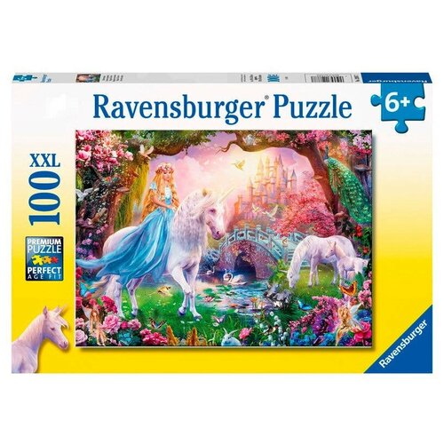 Пазл Ravensburger 100 деталей: Волшебный единорог 128877 ravensburger пазл ламы 100 элементов