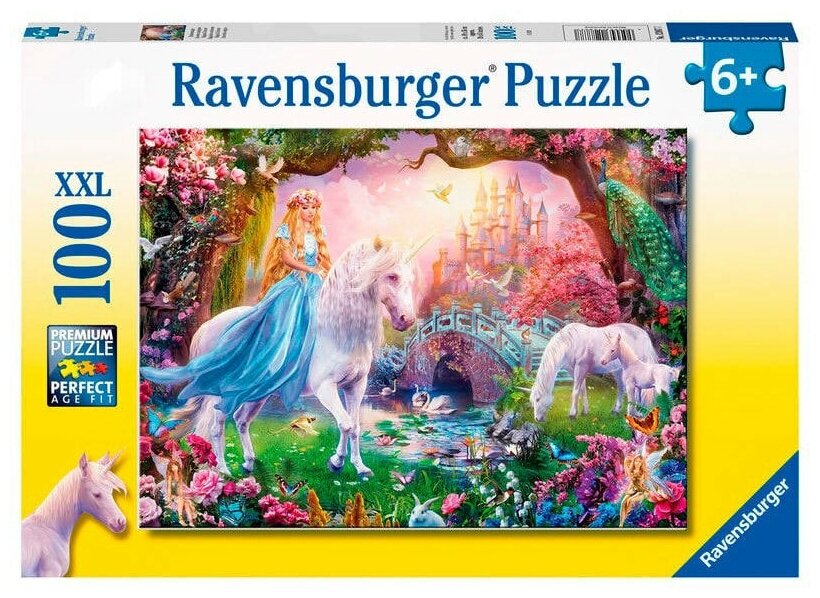 Пазл Ravensburger 100 деталей: Волшебный единорог 128877