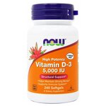 NOW Vitamin D3 5000 IU (240 капс.) - изображение