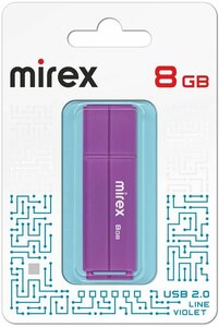 Флешка USB Flash Drive MIREX LINE VIOLET 8GB