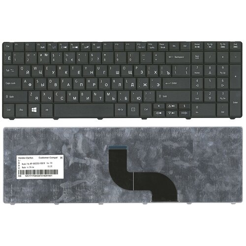 Клавиатура для ноутбука Acer Aspire E1-531, E1-571; TravelMate P253, P453 черная для acer aspire e1 571 32372g50mnks аккумуляторная батарея ноутбука