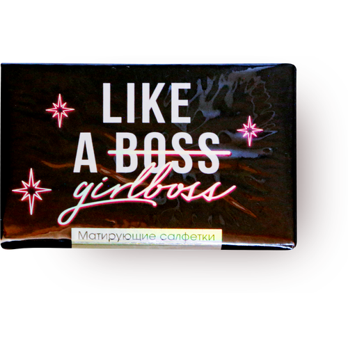 Матирующие салфетки для лица «Like a girlboss» 50 шт, BEAUTY FOX (комплект из 24 шт)