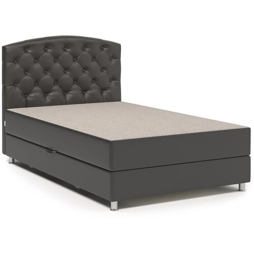 Тахта Шарм-Дизайн Премиум 140 Корфу беж и экокожа шоколад