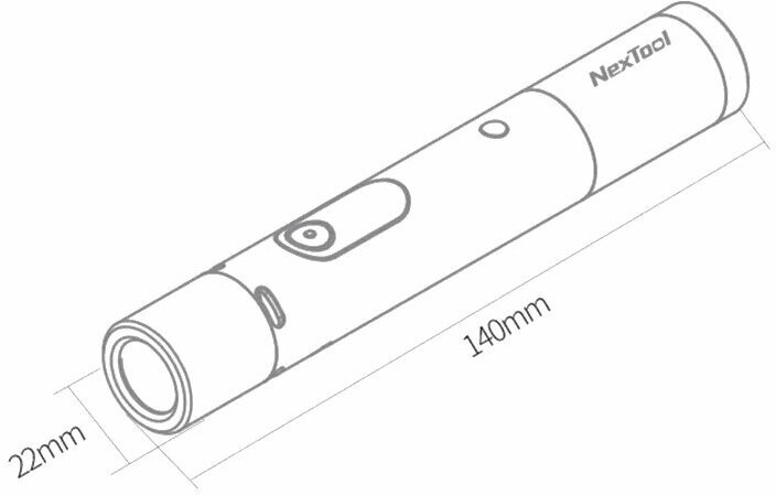 Фонарик с функцией обнаружения камер Xiaomi NexTool Peep-proof Flashlight Black (NE20042) - фото №14