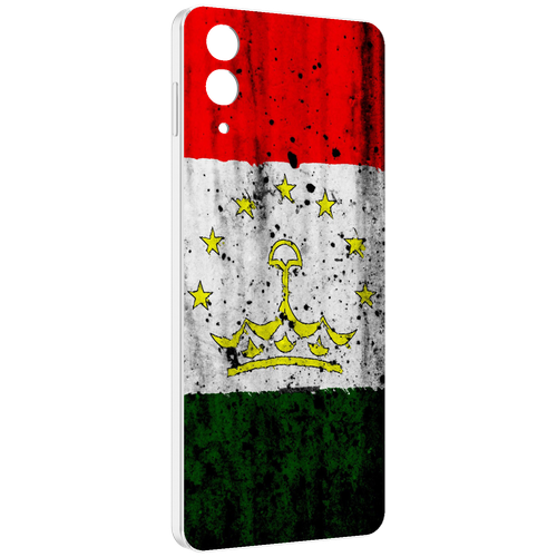 Чехол MyPads герб флаг таджикистан для Samsung Galaxy Z Flip 4 (SM-F721) задняя-панель-накладка-бампер