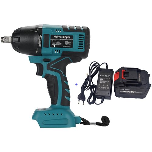 Бесщеточный ударный аккумуляторный гайковерт Heimerdinger 12-дюймовый 650 Нм с одной батареей 18 В 60 Ач 724400₽