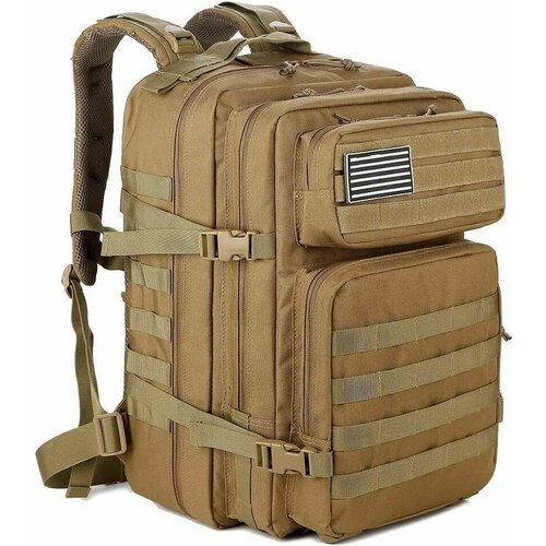 Водонепроницаемый тактический рюкзак с эргономичными плечевыми ремнями и поясной поддержкой 45 литров