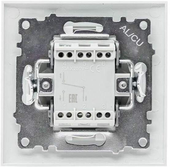 Переключатель проходной 1-кл. СП Валенсия 10А IP20 бел. PROxima EKF EWV10-025-10