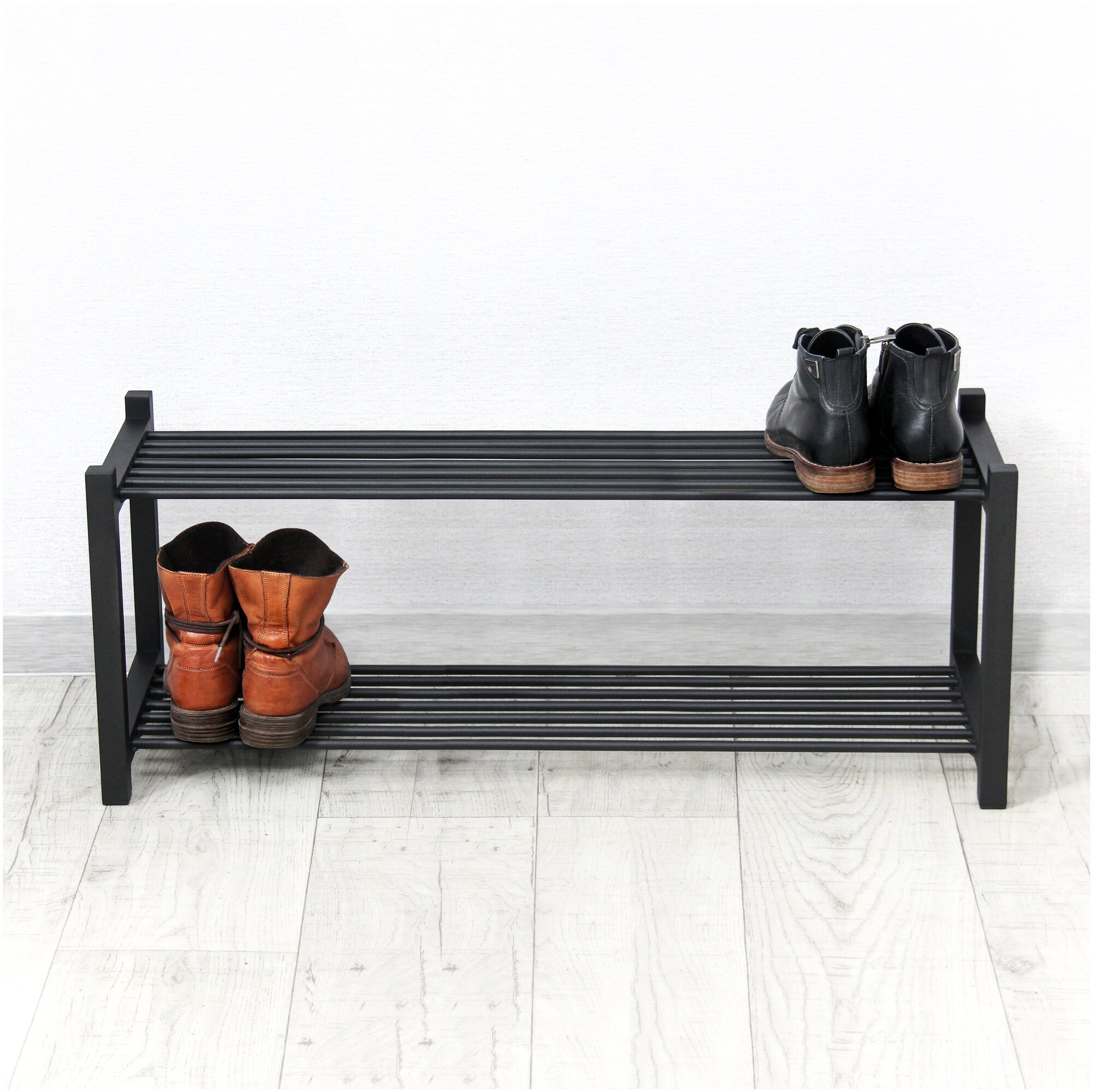 Обувница, этажерка для обуви металлическая цельносварная, 80 см
