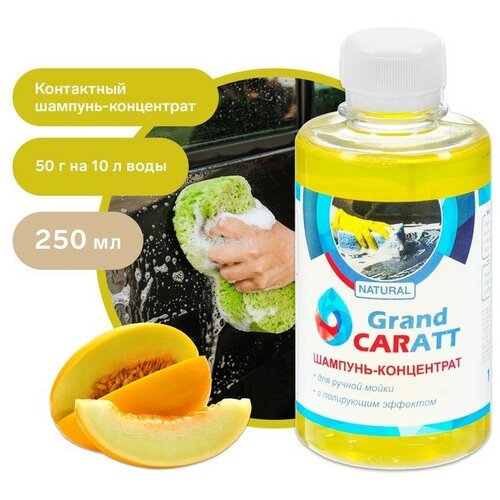 Шампунь-концентрат с полирующим эффектом Grand Caratt Natural Дыня ручной 250 мл контактный 498₽