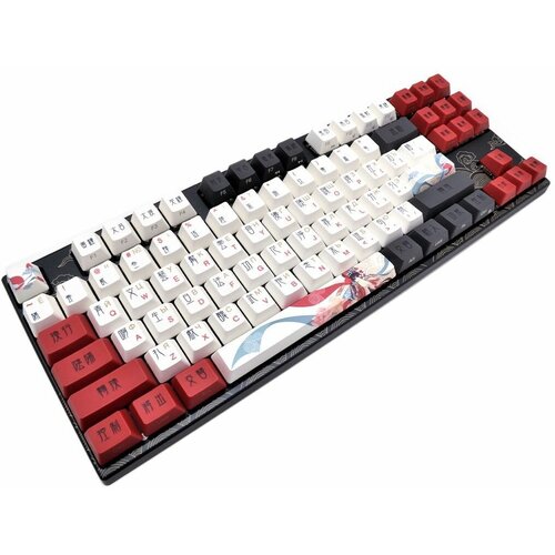 Механическая клавиатура Varmilo VPG87 Beijing Opera Cherry MX RBG Brown черныйбелыйкрасный RUS USB 27500₽