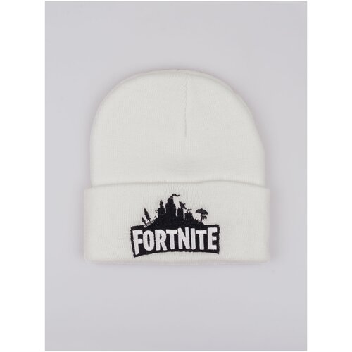 фото Шапка , размер one size, черный, белый fantasy earth