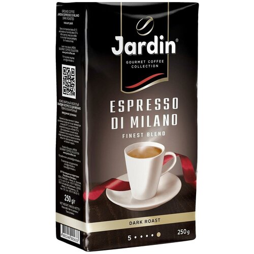 Упаковка 12 штук Кофе в зернах Jardin Espresso di Milano 250г