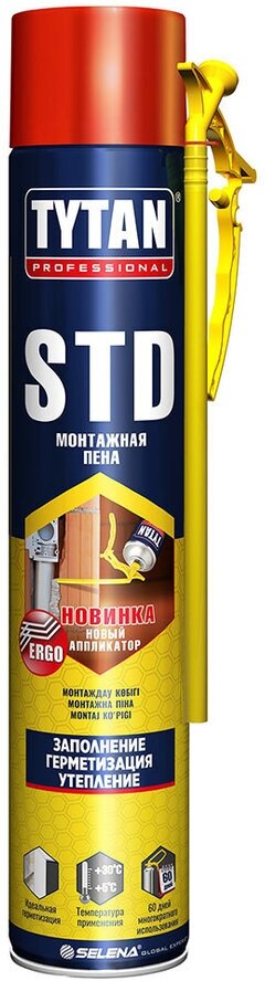 Пена монтажная TYTAN Professional STD летняя 750 мл