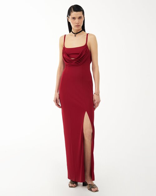 Платье Sorelle, размер XS, красный, коричневый