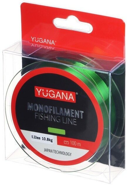 Леска монофильная YUGANA, Monolite green, 0.33 mm, 100 m - фотография № 4