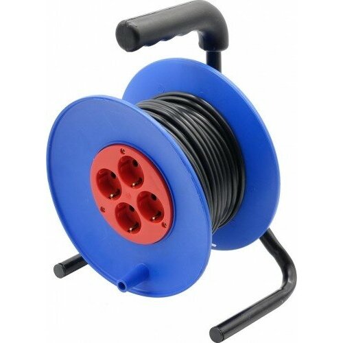 Удлинитель на катушке GLANZEN EC-50-008 ПВС 3х1.0 50м