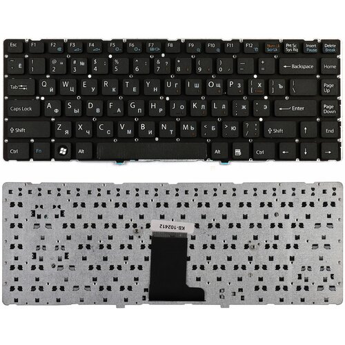 Клавиатура для ноутбука Sony VPC-EA Series Плоский Enter Черная без рамки PN 148792471 1244₽