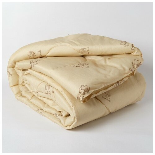 Одеяло Эконом Верблюжья шерсть 140х205 см, полиэфирное волокно, 200 г/м2, ПЭ 100%