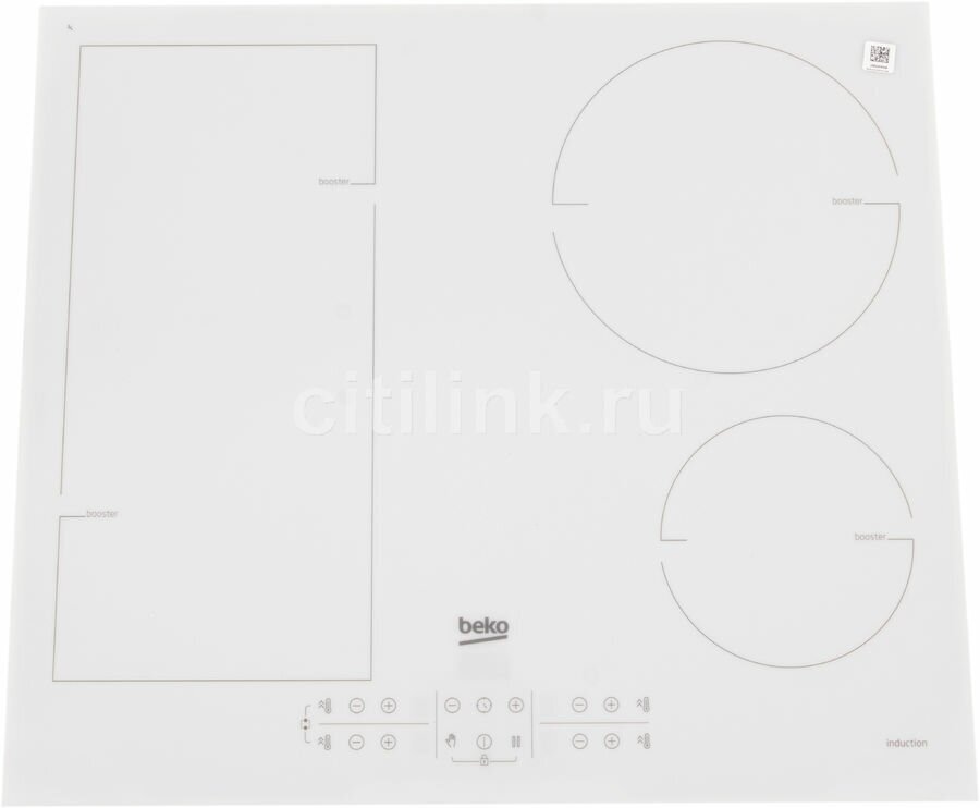 Индукционная варочная панель BEKO HII64200FMTW, независимая, белый - фотография № 3