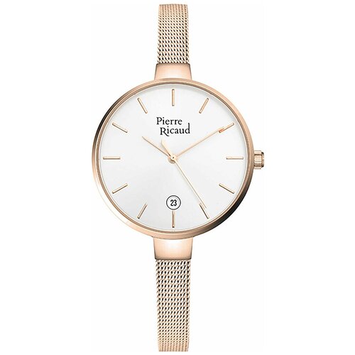 Наручные часы Pierre Ricaud Strap, серебристый наручные часы pierre ricaud bracelet розовый черный