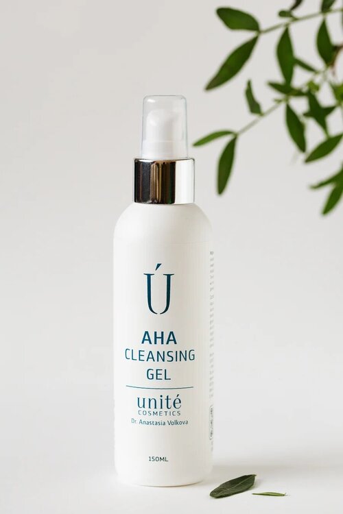 Unité cosmetics Dr. Anastasia Volkova Очищающий гель с АНА-кислотами/AHA cleansing gel