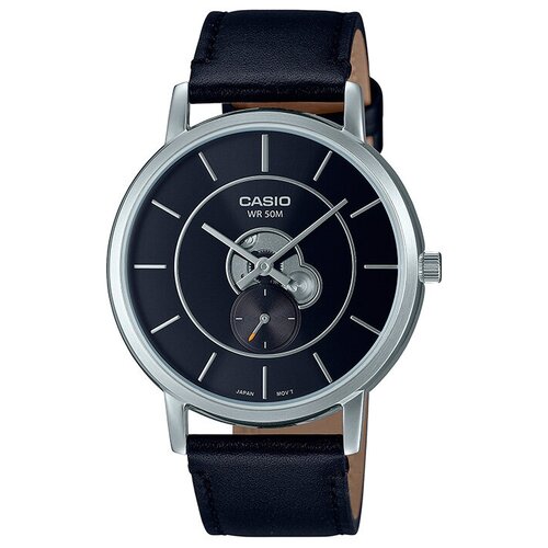 фото Наручные часы casio casio mtp-b130l-1a, черный, серебряный
