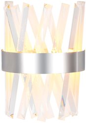 Настенный светодиодный светильник с хрусталем TR5322 CH/CL хром/прозрачный 24W 285*260*124