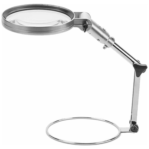 Лупа настольная складная с LED подсветкой MG83024-2