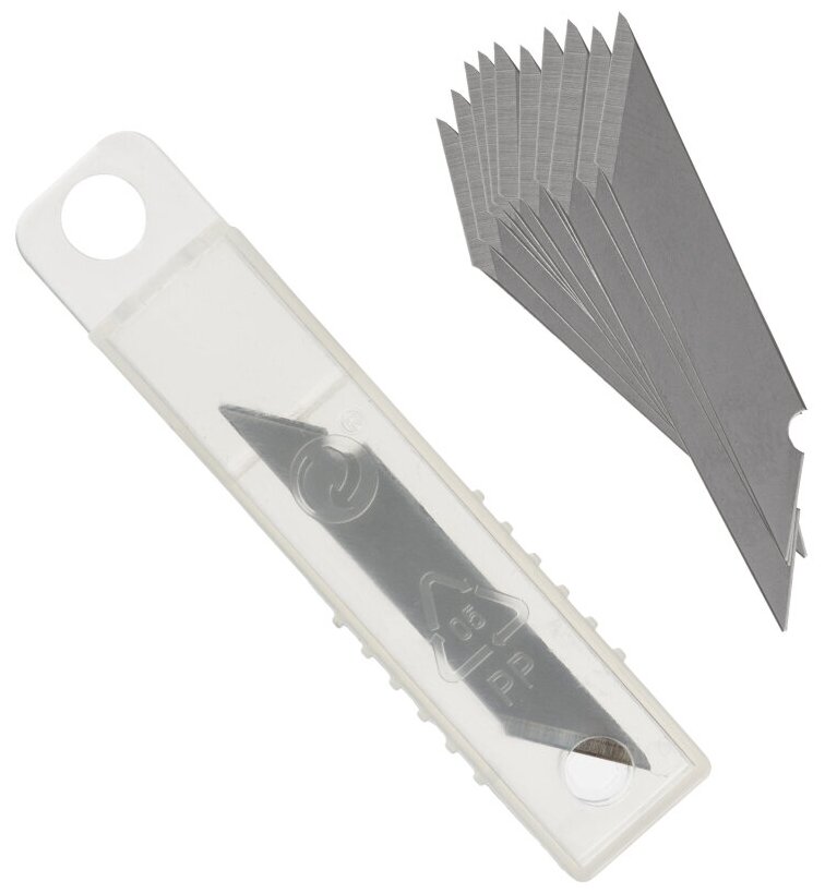 Лезвие запасное для перового ножа арт.280455 (10 шт./уп), пласт. футляр