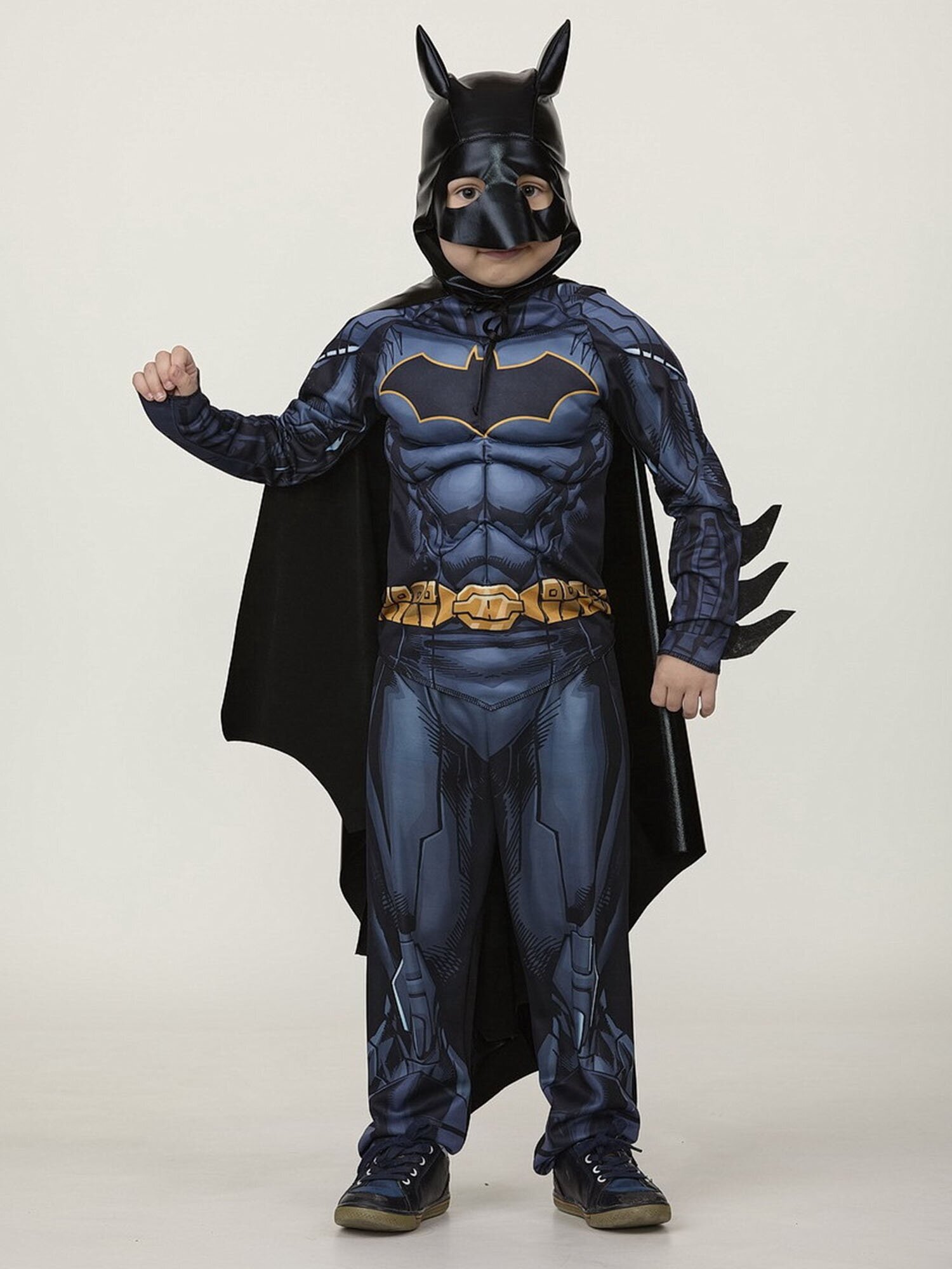 Костюм Бэтмэн с мускулами (23-44), размер 140, цвет мультиколор, бренд Батик